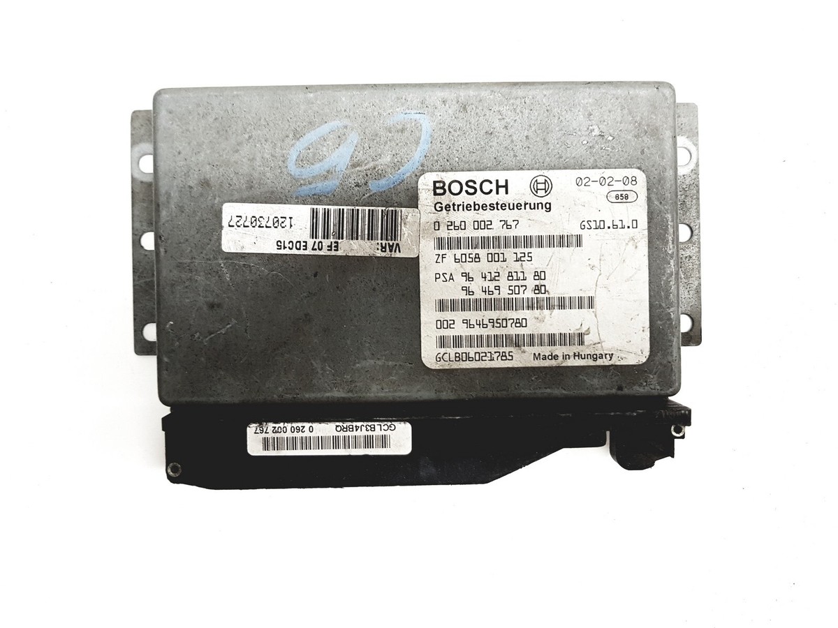 ECU Bosch 0 260 002 767 / 96 412 811 80 / 96 469 507 80 / ZF