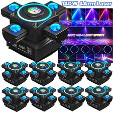 4 Arm Moving Head Light RGBW Beam Laser Disco Ball Light DJ Stage Lighting DMX