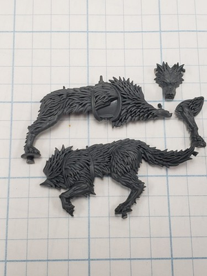 #ad 40k Space Wolves Bits Wolf Scout Kill Team Fenrisian Wolf #107 $11.99