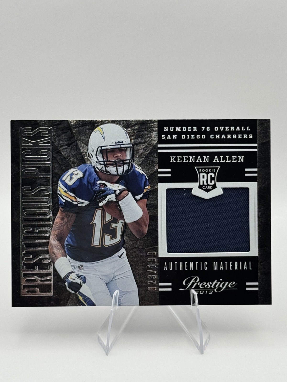 Keenan Allen Panini Prestige Prestigious Picks #7 Black