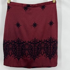 Vintage Gothic Baroque Damask Style Formal Elegant Skirt G 7/8 Or W2/XS Renfaire