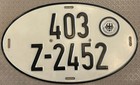 Vintage (70-80’s) German Customs Export License Plate Z2452, Excellent Condition — photo 1