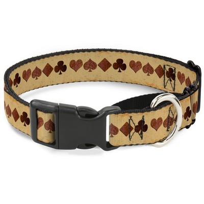 Plastic Martingale Collar Suits Brown Stone WIDE-Small 13-18'' (US IMPORT)