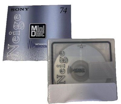 Sony MDW 74 NE Neige Mini Disc, Digital, Recordable, NEU, Disk, Shock, NEW NEIGE