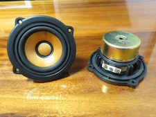 JVC / VICTOR LE10008 8.5cm Wood Cone Full Range Speaker Units Pair 4Ω USED JP
