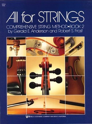 All for Strings Book 2 Viola Viola Music Anderson Kjos Music