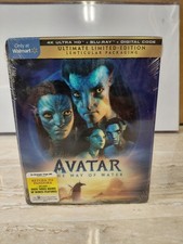 Avatar: The Way of Water Walmart 4k Ultra Blu-ray Set w Lenticular Cover 6/20/23