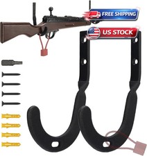 Gun Rack Wall Mount with Felt Wall Horizontal Metal Heavy Duty Gun Hooks for ...