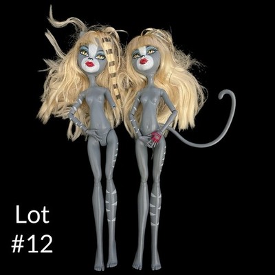 Monster high doll Lot Of 2, g1 Meowlody