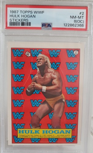Hulk Hogan #2 1987 Topps WWF Stickers card