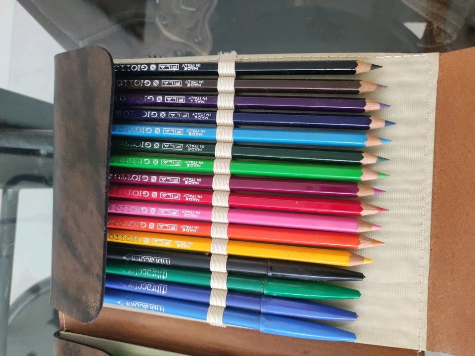 ASTUCCIO VINTAGE, FONDO DI MAGAZZINO, NUOVO, Anni 80 COMPLETO DI TUTTO - Immagine 3 di 4