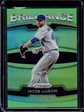2020 Panini Prizm Jacob deGrom Brilliance Lime Green #/125 Mets