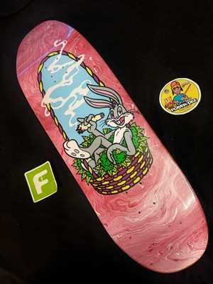 RARE Hydro Dip Todd Bratrud 420 Red Nuggz Bugs Bunny Strangelove Skateboard Deck