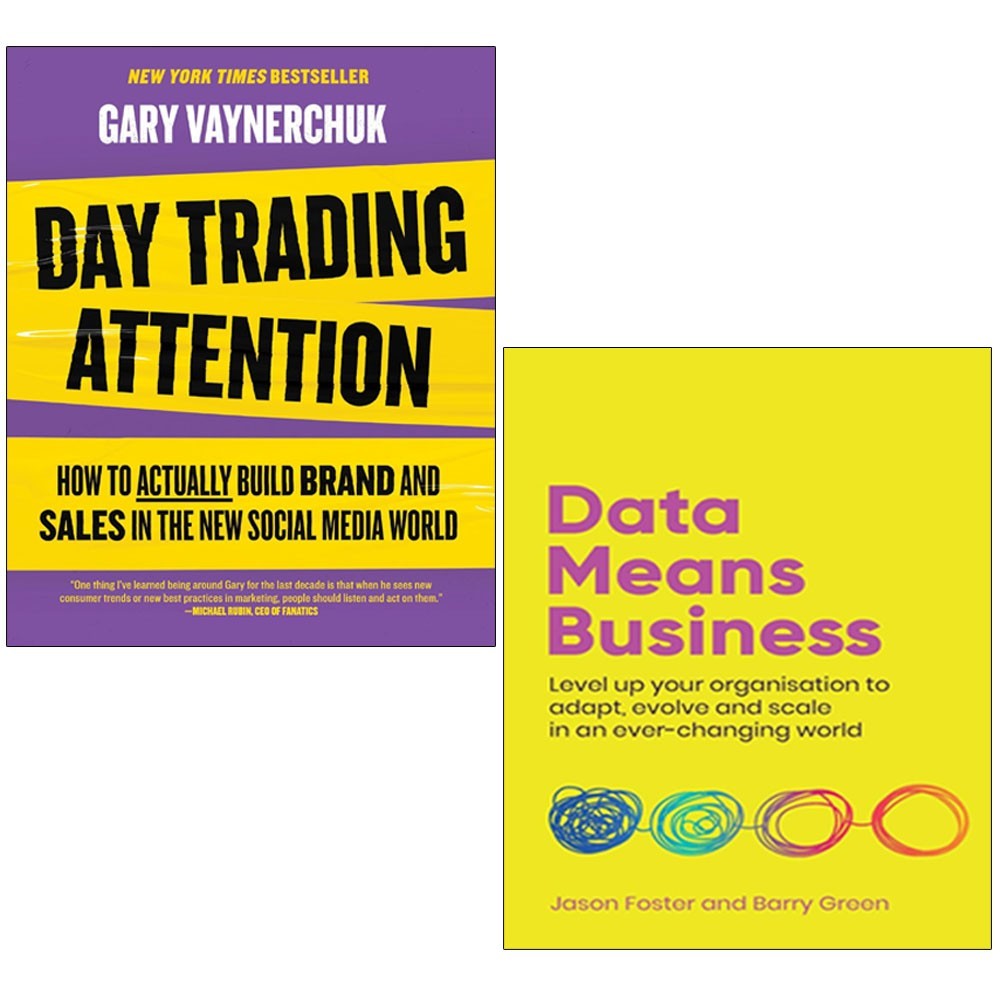 Day Trading Attention, Data Means Business 2 Books collection set