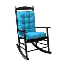 Rocking Chair Cushion Set Seat  Back Cushion Ties Indoor Rocker Sky Blue