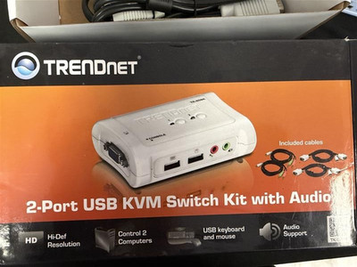 TRENDnet TK-209K 2-port USB KVM Switch Kit with Audio
