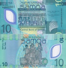 Samoa 10 Tala ND 2023 P 48 Polymer UNC