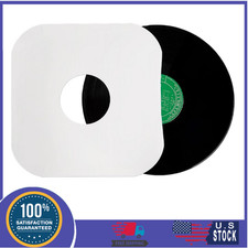 12 Inches Vinyl Record Inner Paper Sleeves - 100g Anti-Static White Kraft Paper