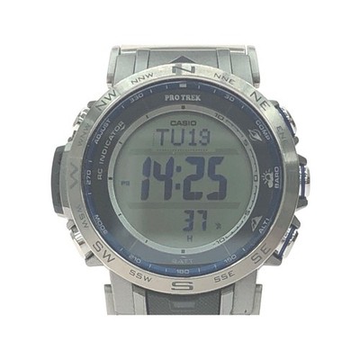 Casio Herren Funkgerät Solar PRO TREK Climber Line Titanium PRW-31YT B...