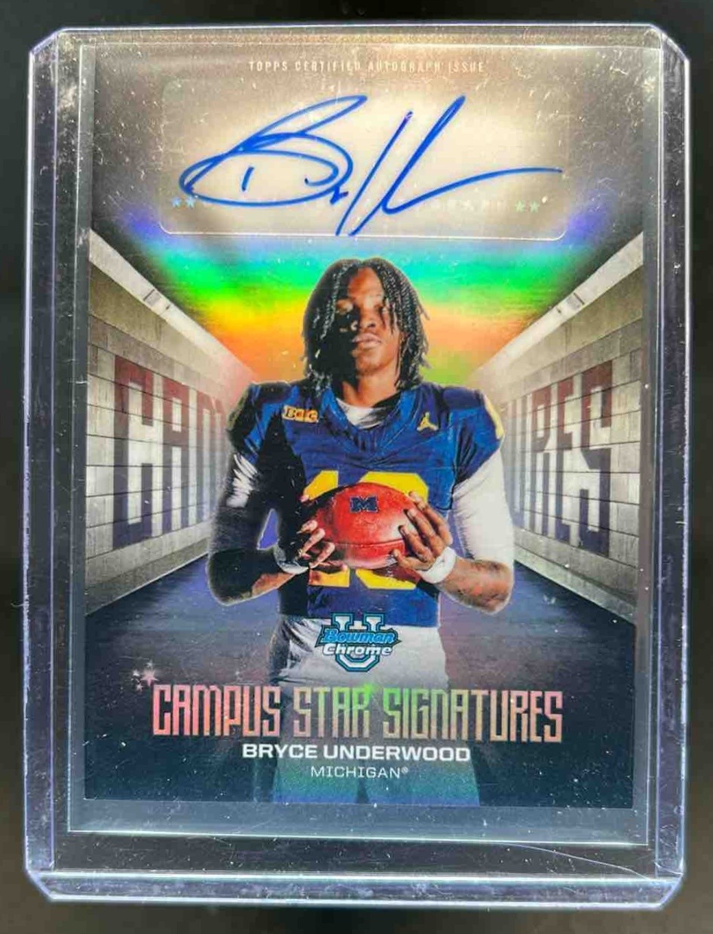 2025 Bowman Chrome U Bryce Underwood Campus Star Signature Auto #CSS-BU