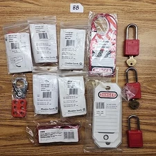 Master Lock Circuit Breaker Safety Lockout Tools Lot