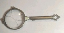 Stary zdobiony Lorgnon ze srebra 925 - 115x46 mm - 28,2 grama -
