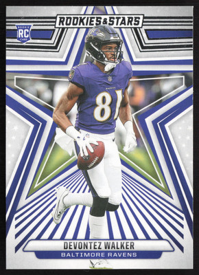 2024 Panini Rookies & Stars Devontez Walker #128 Rookie RC Baltimore Ravens