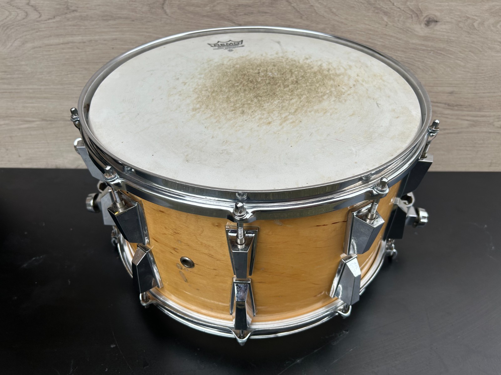 1980's ARIA 14"x08" 10-lug Snare Drum Parallel Action Strainer **VIDEO DEMO* photo 7