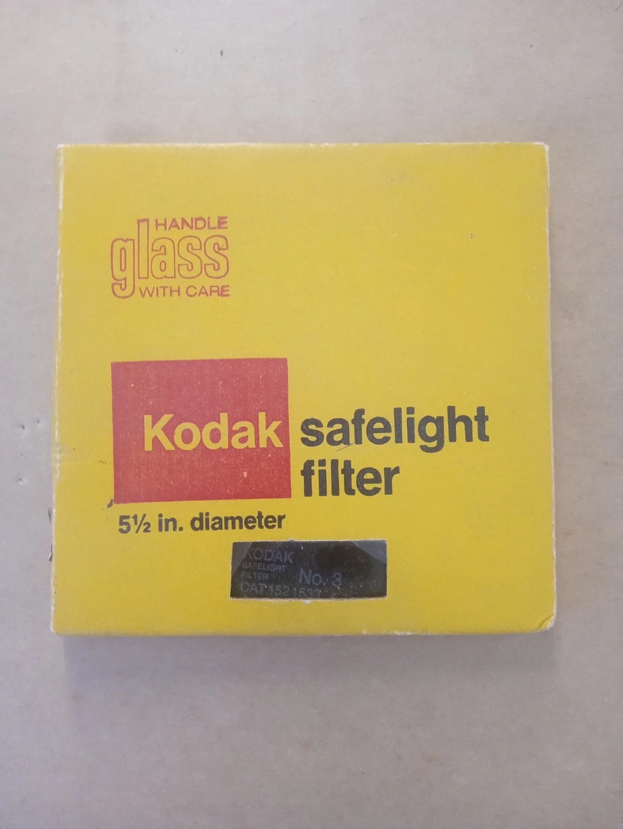Filtre Kodak Safelight 5 1/2 N°13 - Occasion USA - Matériel Chambre Noire Vintage