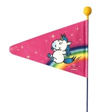 Bike Fashion Fahrrad Wimpelstange Einhorn Doppelwandig Teilbar Pink Fahne Motiv