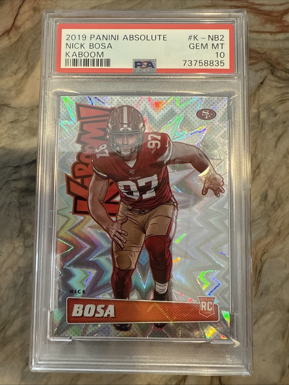 2019 Panini Absolute - Kaboom! Nick Bosa #K-NB2 (RC)