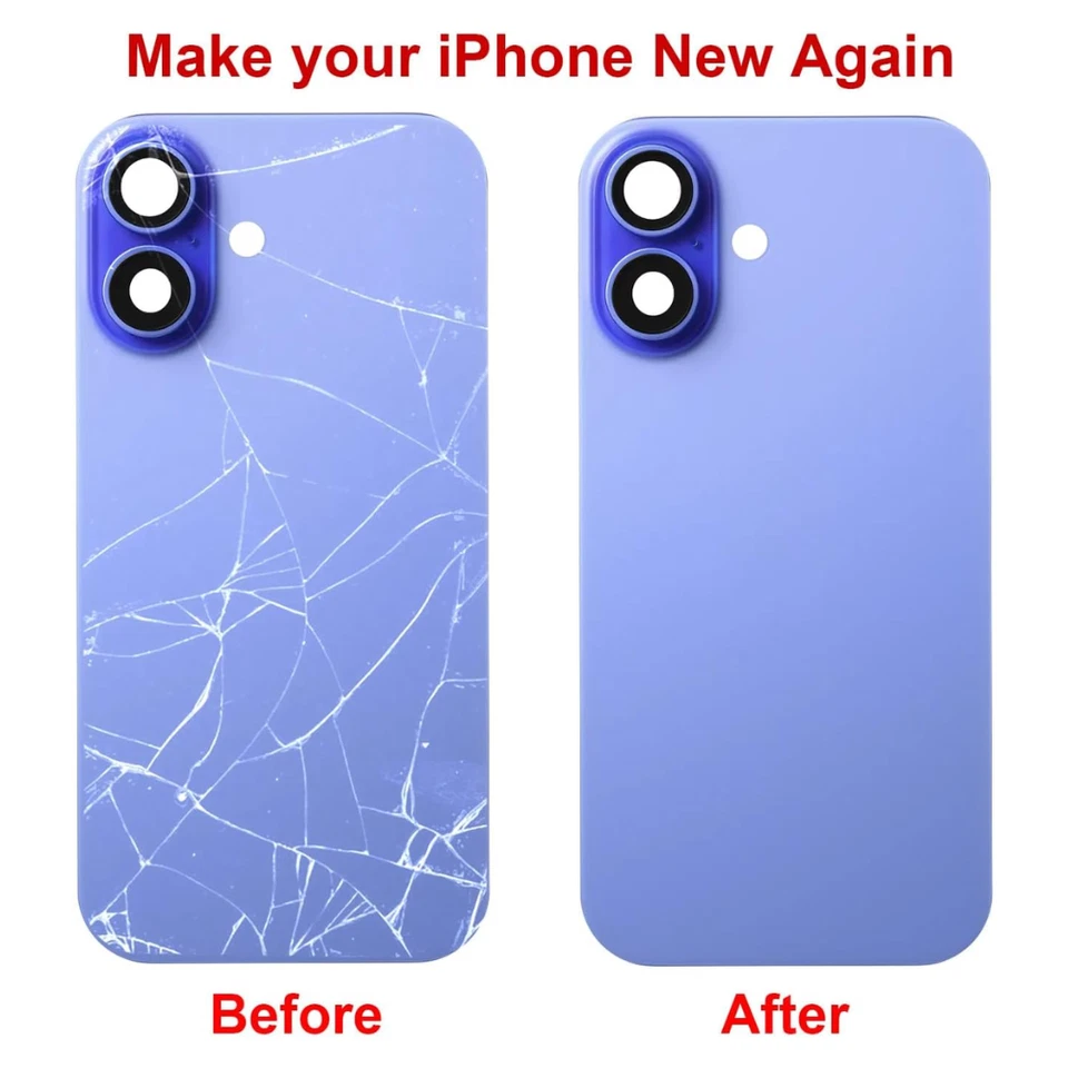 Replacement Rear Back Glass Big Hole With Metal For iPhone 16 Pro Max | Plus Lot - Image 4 of 4