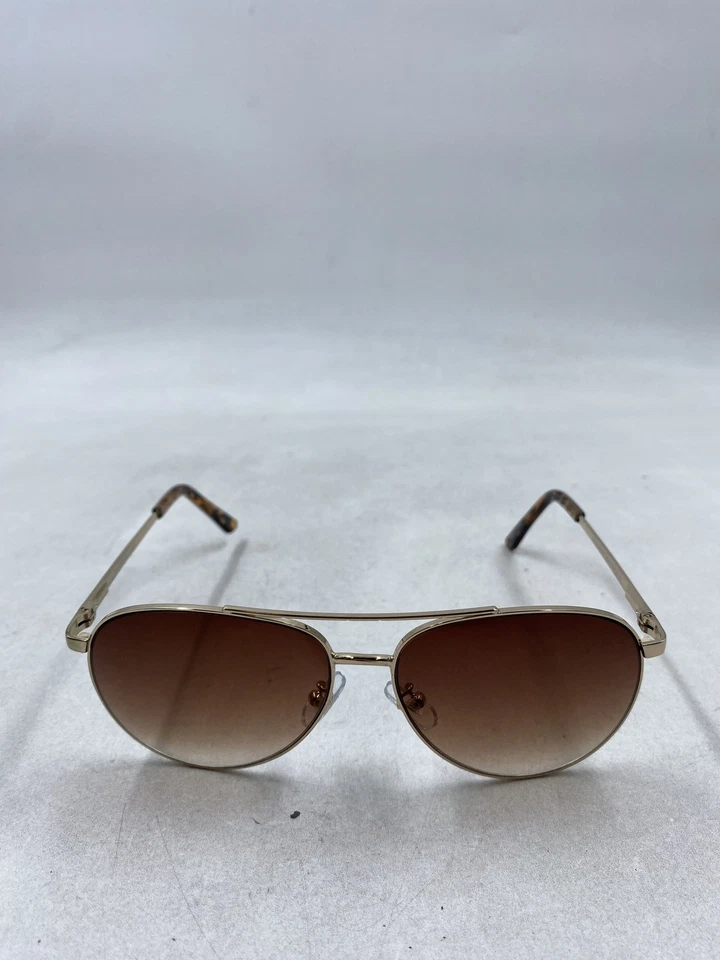Óculos de sol Oscar De La Renta dourado aviador marrom degradê - Imagem 2 de 4