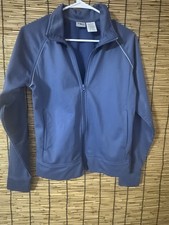 Champion C9 Women's Blue Herringbone Tech Fleece Full Zip Athletic Jacket New