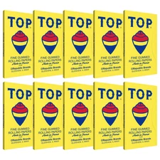 TOP Rolling Papers Fine Gummed Cigarette Paper (10 Booklets, 100 Leaves In Each)