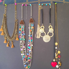 5pc Women’s Fashion Necklace & Pendant Mixed Lot Mixed Metals Beads Multicolor