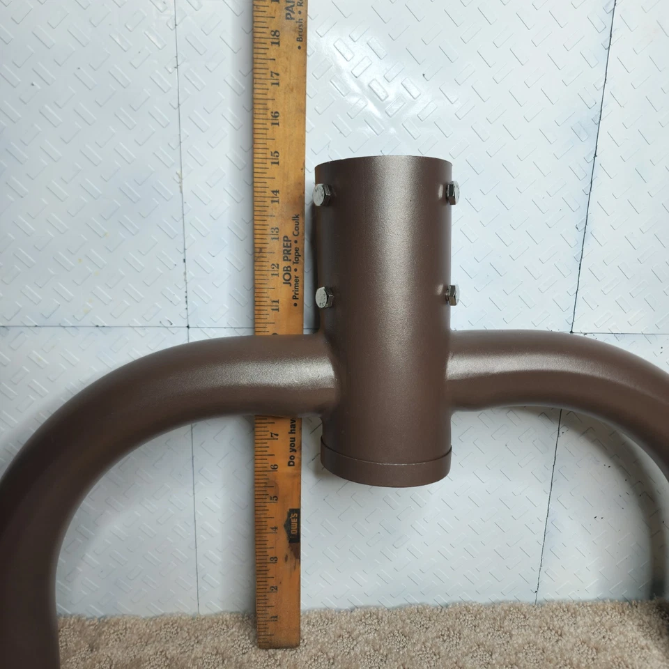 Soporte Base Metal Repuesto para Paraguas Patio Desplazado Voladizo Marrón 22" Foto 4 de 4