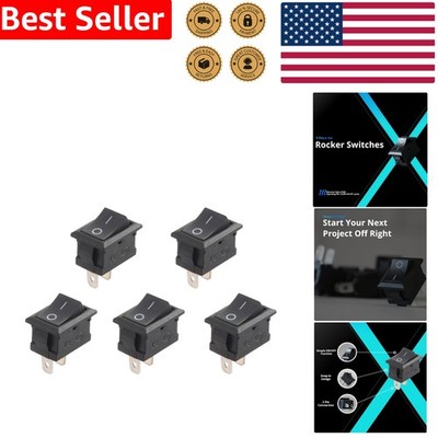Versatile Rocker Switch 5-Pack: Control Devices with Easy Snap Installation