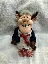 S29- Meanie Beanie Babies Infamous Series BULL BILL CLINTON w/ Boxers Down