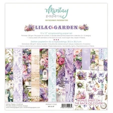 LILAC GARDEN 12x12 Paper Set Mintay Papers Scrapbook + BONUS Motifs