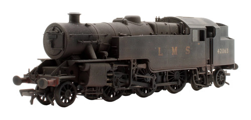 BACHMANN 'OO' 32-875 LMS SCHWARZ 2-6-4 KLASSE 4MT FAIRBURN 42063 LOK - VERWITTERT | Condition: Used