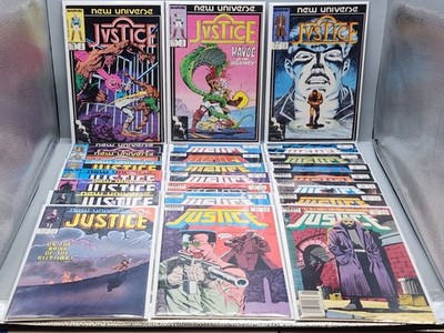 Justice Lot Of 24 Between #2-35 Marvel Comics 1986-89/Free Shipping 