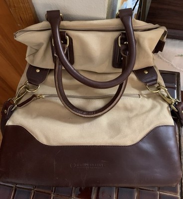 UNITED BY BLUE Canvas & Leather Travel/Carry On Bag W/2 Straps.