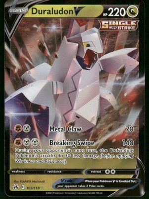2023 Duraludon V 103/159 Ultra Rare Holo NM Crown Zenith Pokémon
