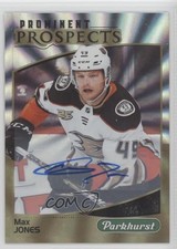 2019-20 Upper Deck Parkhurst Prominent Prospects Gold Max Jones #PP-3 Auto n1u