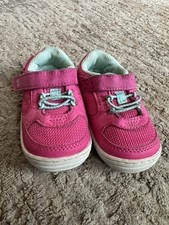 Stride Rite Surprise Toddler Size 4 Shoes Pink Sneakers Hook Loop