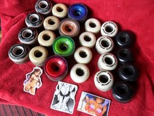 Skateboard WHEEL job lot 6 sets on a FREEPOST & 3 stickers in pics
