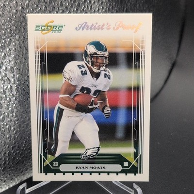 2006 Score Artist Proof 24/32 Ryan Moats #208 Eagles ssp