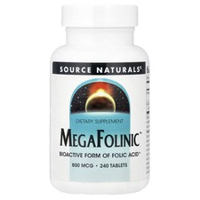 Source Naturals MegaFolinic 800 mcg 240 Table...