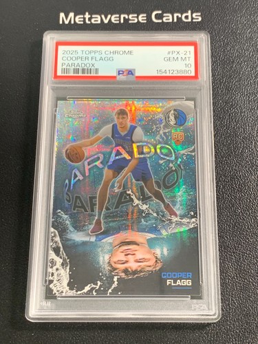 2025 Topps Chrome Cooper Flagg Base (PSA 10)